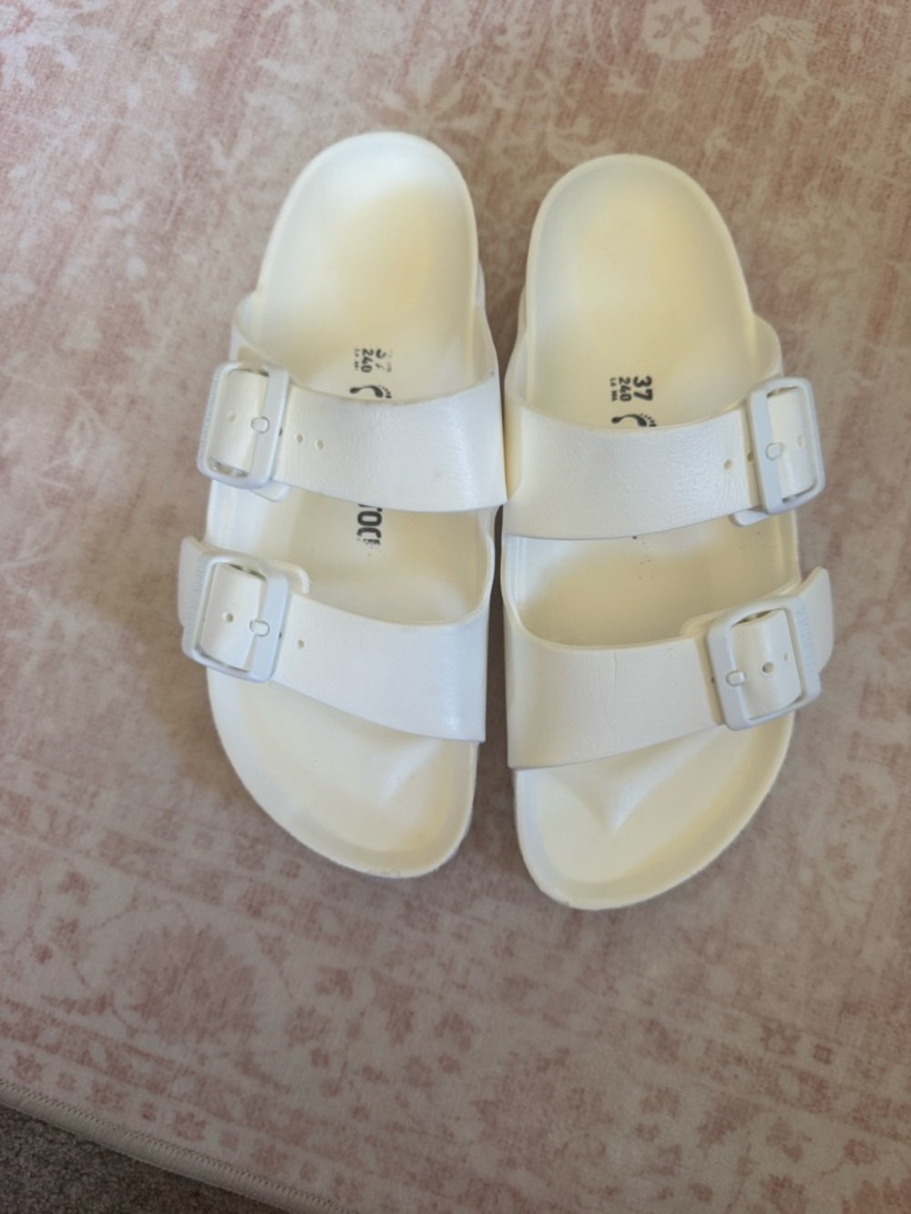Birkenstock Arizona Eva water proof White Slide Sandals unisex size 37
